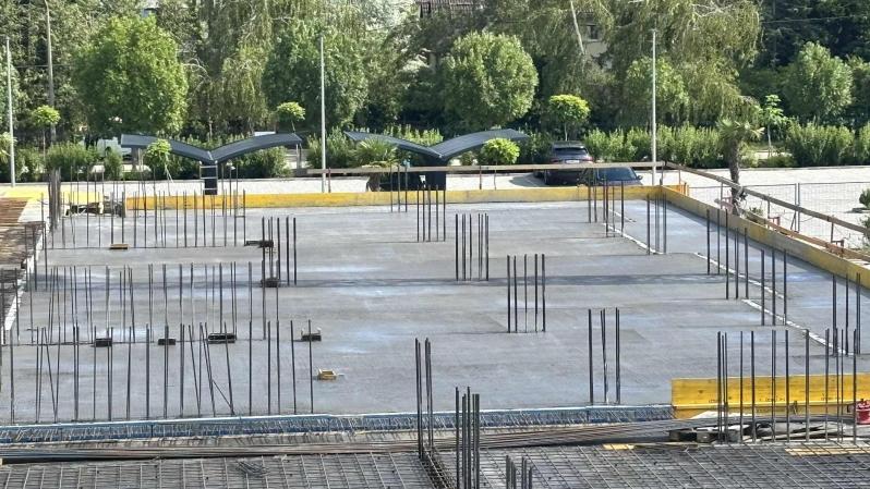Szerkezetépítés - fsz. födém zsaluzás és betonozás